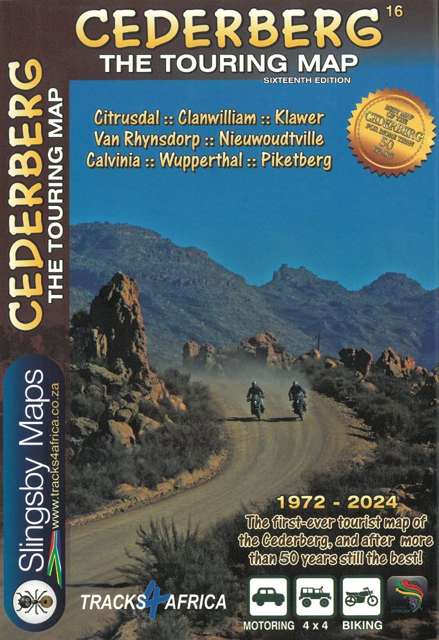 Wegenkaart – landkaart Cederberg Touring | Slingsby Maps