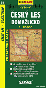 Shocart 31 ČESKÝ LES, DOMAŽLICKO - Oberpfälzer Wald - Taus  / Wandelkaart Tsjechie | 