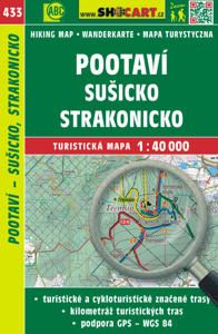 Online bestellen: Wandelkaart 433 Pootaví, Sušisko, Strakonicko | Shocart