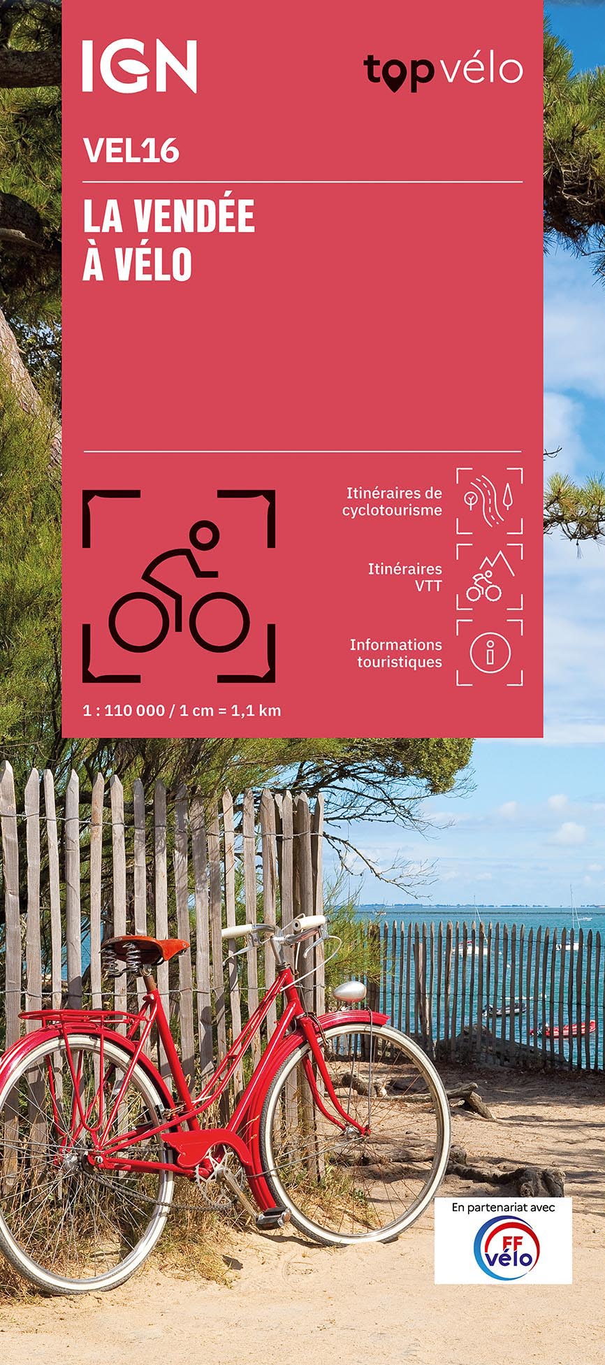 Fietskaart 16 Velo Vendée à vélo | IGN - Institut Géographique Nationa