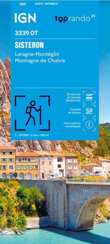 Wandelkaart 3339OT Sisteron / Laragne-Montéglin / Montagne de Chabre |