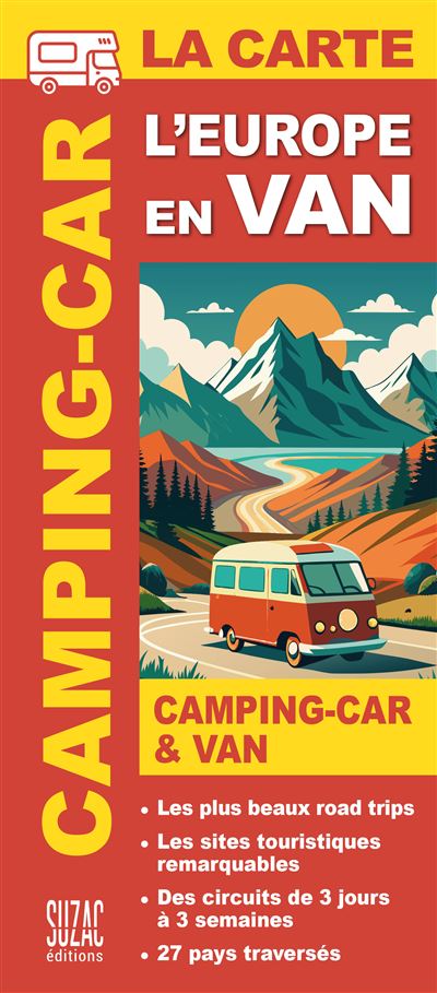 Camperkaart L'Europe en van & camping-car, la carte - Les plus beaux r