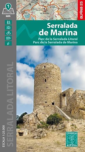 Wandelkaart Serralada de Marina | Editorial Alpina