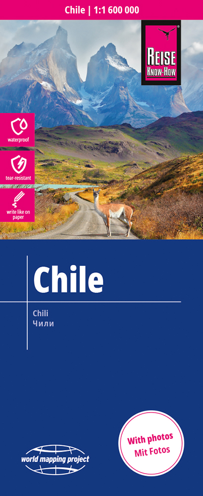 Wegenkaart – landkaart Chili | Reise Know How