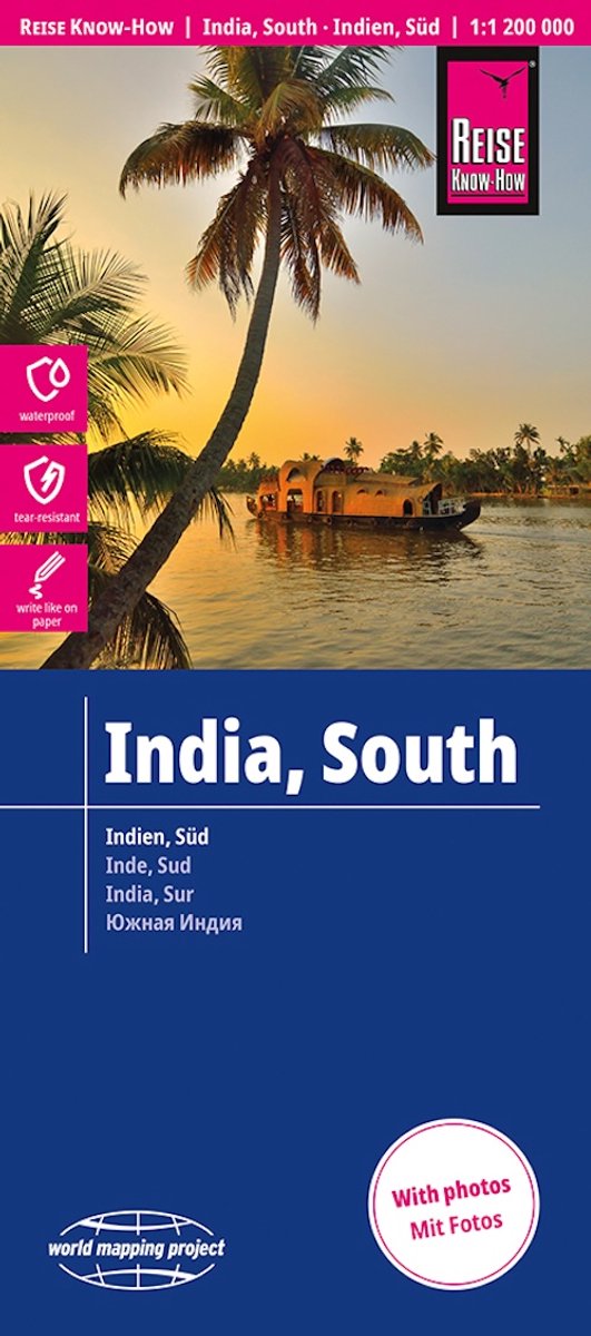 Wegenkaart – landkaart India South – India Zuid | Reise Know How