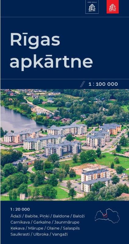 Wegenkaart – landkaart Riga regio | Jana Seta