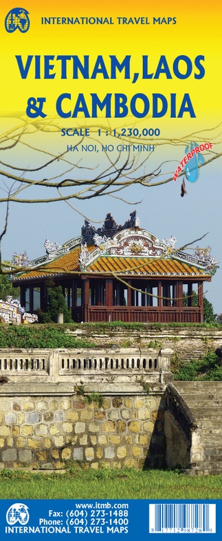 Wegenkaart – landkaart Vietnam / Laos / Cambodja | ITMB