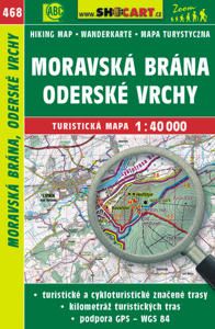 Online bestellen: Wandelkaart 468 Moravská Brána, Oderské vrchy | Shocart