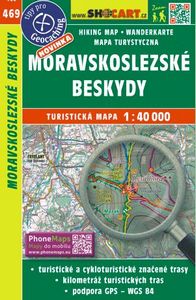 Online bestellen: Wandelkaart 469 Moravskoslezské Beskydy | Shocart
