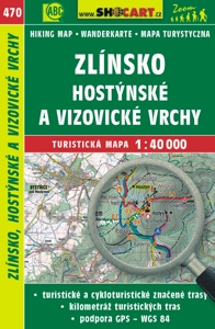 Online bestellen: Wandelkaart 470 Zlínsko, Hostýnské a Vizovické vrchy | Shocart