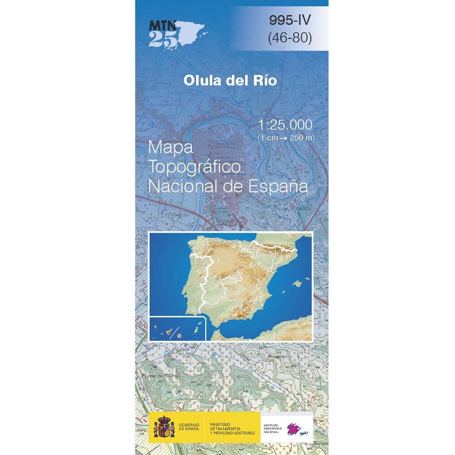 Topografische kaart 995-IV Olula del Río | CNIG - Instituto Geográfico
