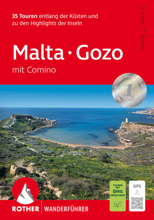 Wandelgids Malta – Gozo mit Comino | Rother Bergverlag