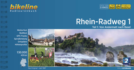 Fietsgids Bikeline Rhein Radweg 1 | Esterbauer