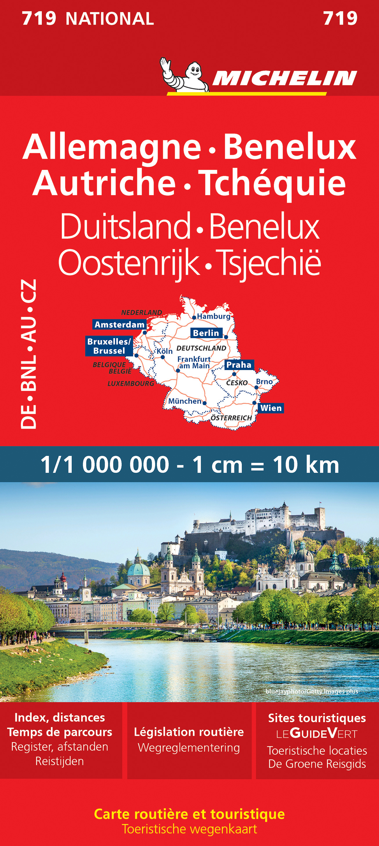 Wegenkaart - landkaart 719 Duitsland, Benelux, Oostenrijk & Tsjechie |