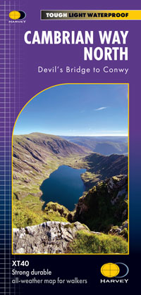 Wandelkaart Cambrian Way North XT40 | Harvey Maps