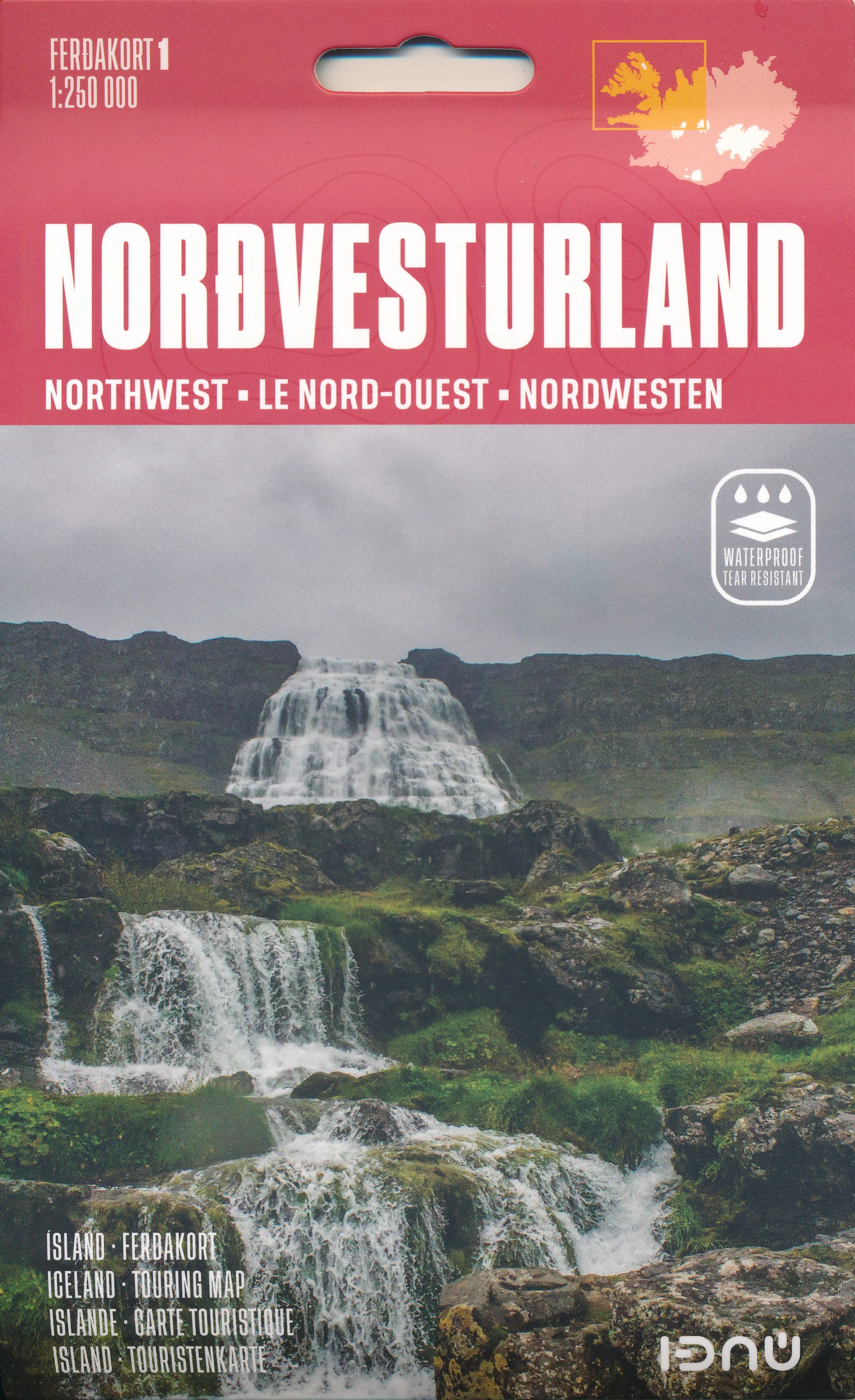 Wegenkaart - landkaart 1 IJsland Noord-West | Ferdakort