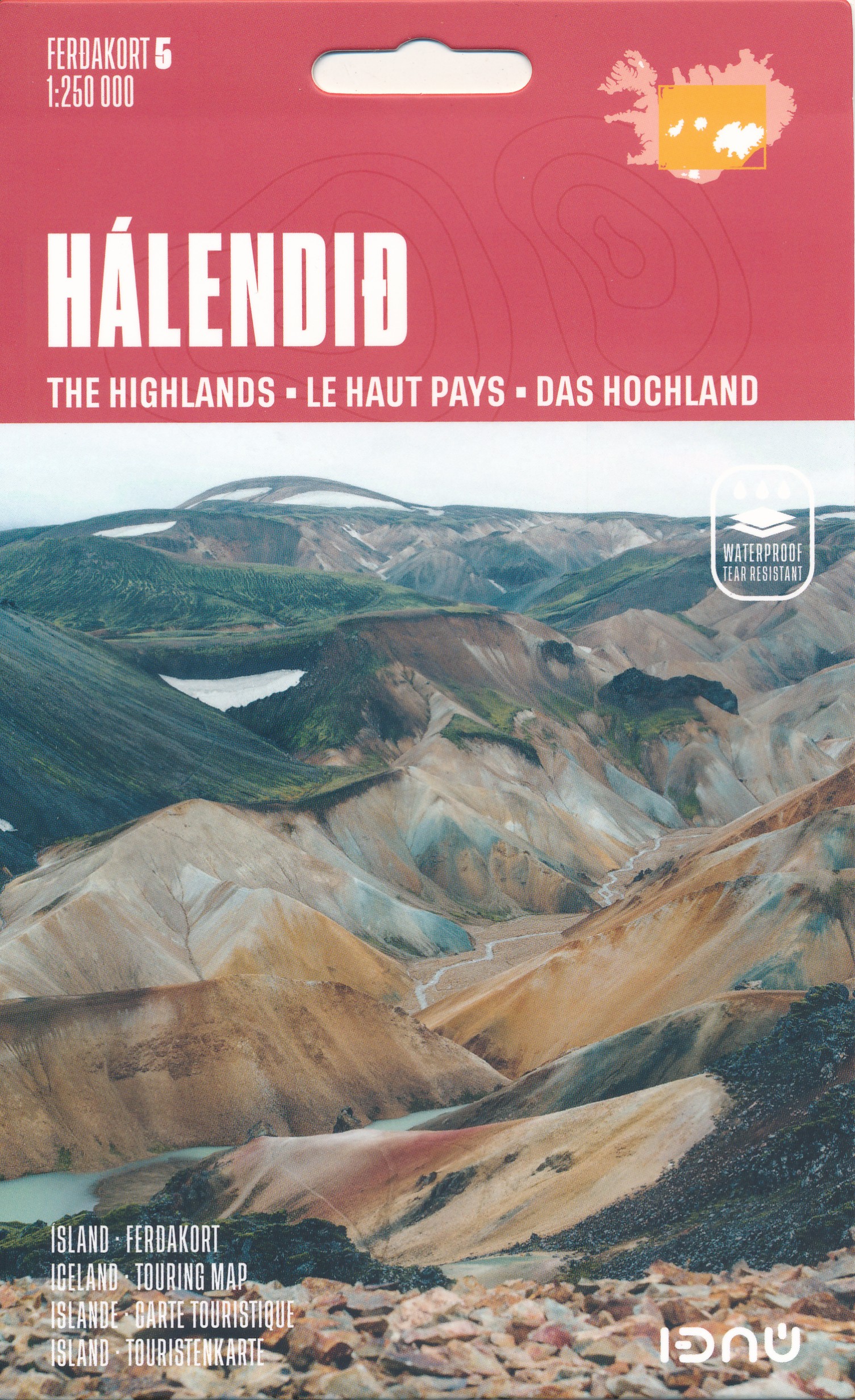 Wegenkaart - landkaart 5 IJsland Hoogland Halendid - Highland of Icela