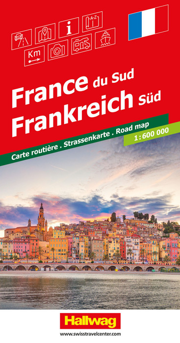 Wegenkaart - landkaart Road maps Frankrijk | Hallwag