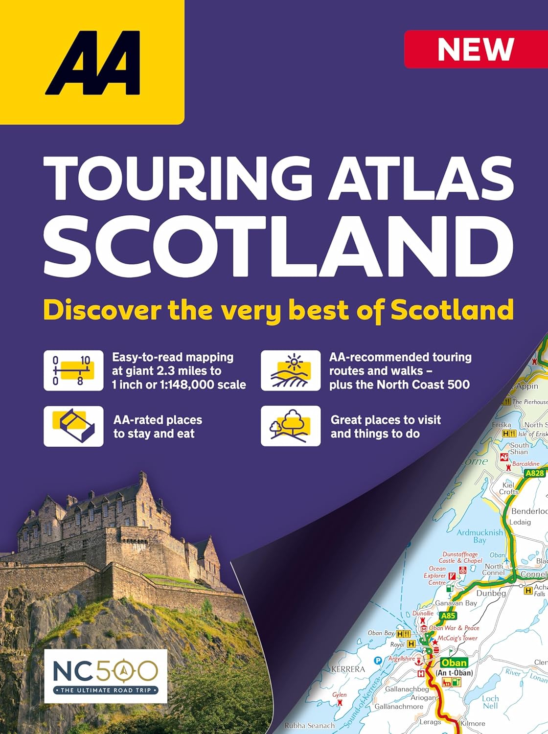 Wegenatlas Touring Atlas Scotland 2026 | Ringband | A4-Formaat | AA Publishing
