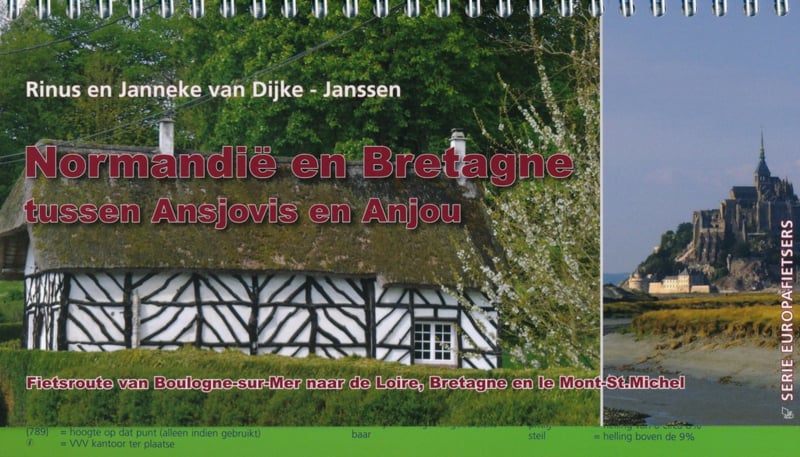 Online bestellen: Fietsgids Normandië & Bretagne tussen ansjovis en Anjou | Pirola