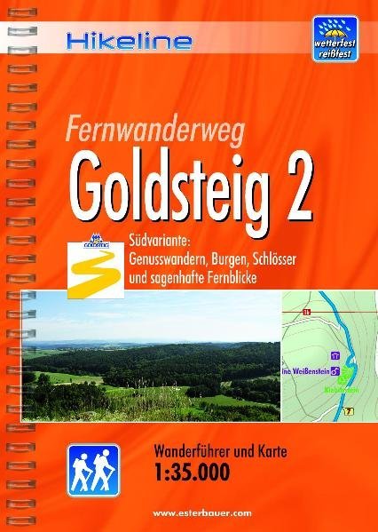Online bestellen: Wandelgids Hikeline Goldsteig 2 | Esterbauer