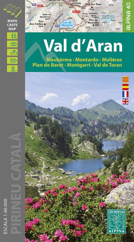 Wandelkaart Vall d' Aran - Maubèrme - Montardo - Molières - Montgarri