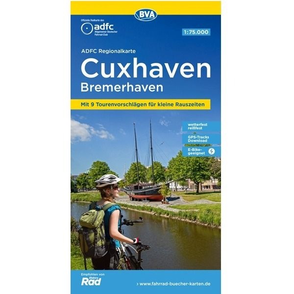 Fietskaart ADFC Regionalkarte Cuxhaven / Bremerhaven | BVA BikeMedia