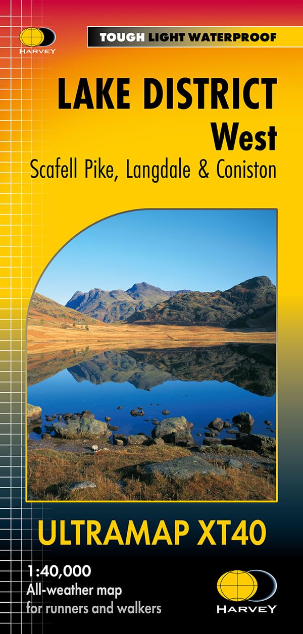Wandelkaart Lake District West XT40 ultra | Harvey Maps