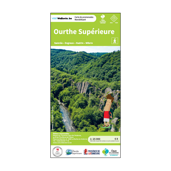Wandelkaart 210 Ourthe Supérieure | NGI - Nationaal Geografisch Instit