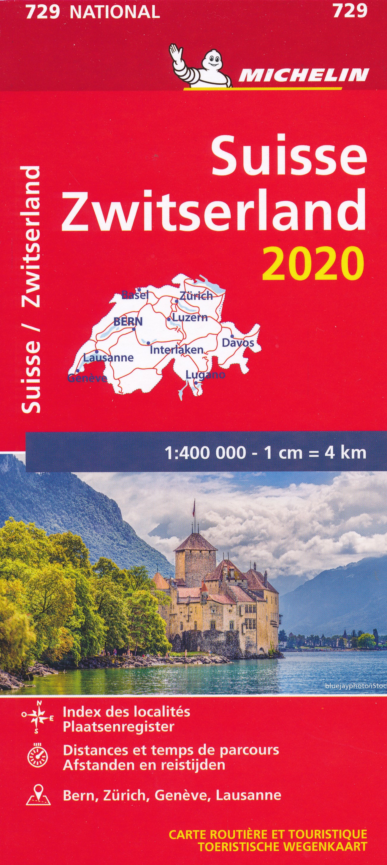 Wegenkaart - landkaart 729 Zwitserland 2020 | Michelin de zwerver
