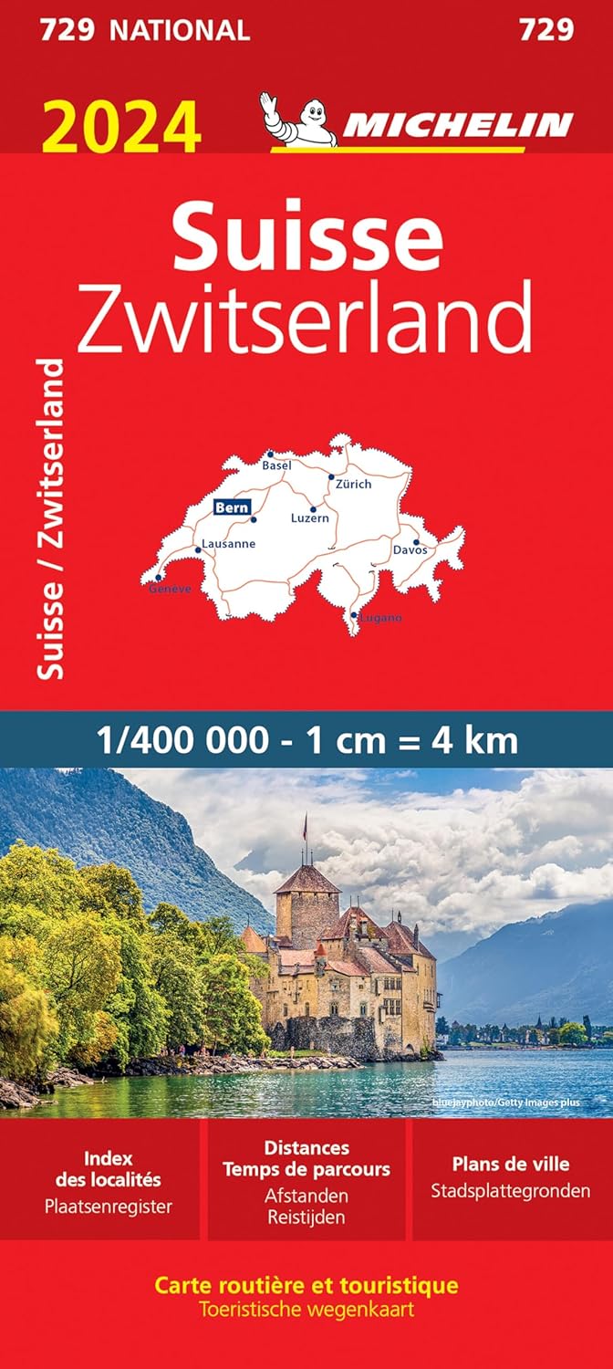 Online bestellen: Wegenkaart - landkaart 729 Zwitserland 2024 | Michelin