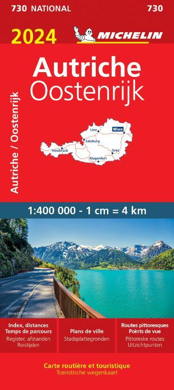 Online bestellen: Wegenkaart - landkaart 730 Oostenrijk 2024 | Michelin