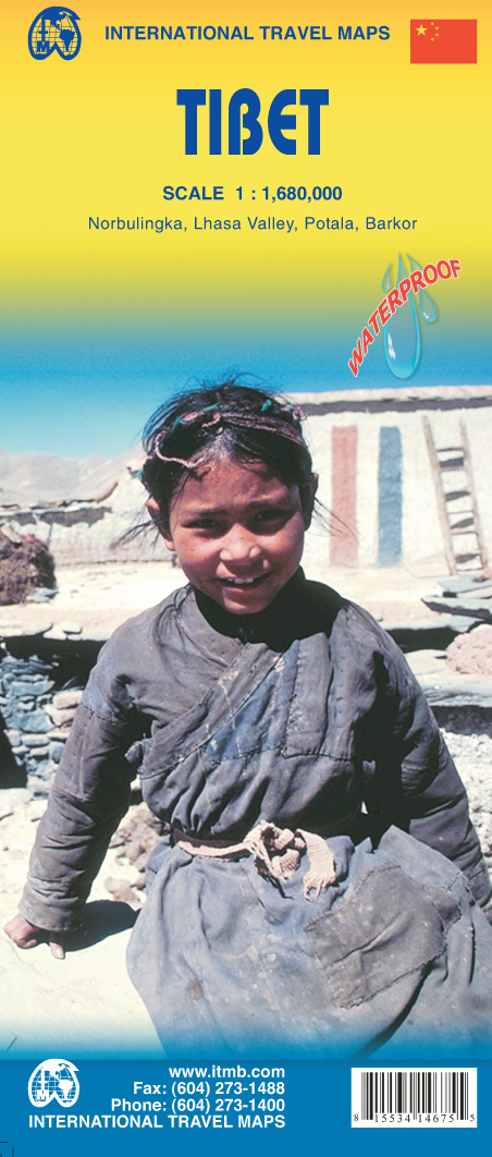 Online bestellen: Wegenkaart - landkaart Tibet | ITMB