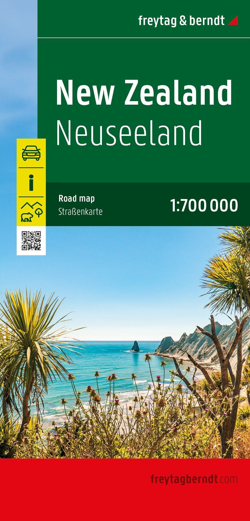 Wegenkaart - landkaart Nieuw-Zeeland | Freytag & Berndt