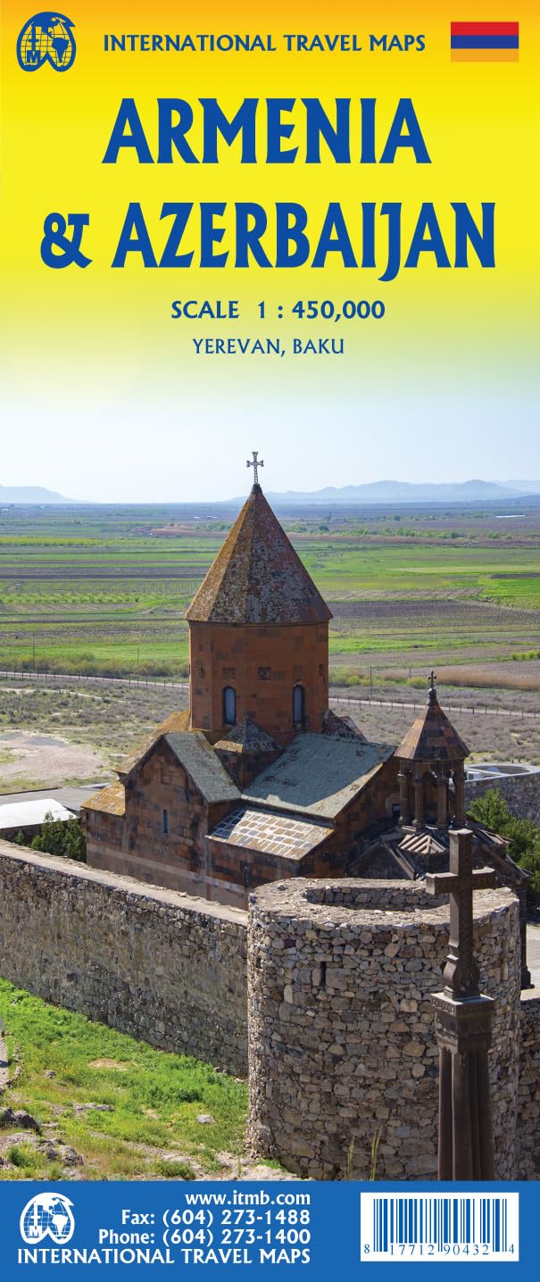 Wegenkaart – landkaart Armenië / Azerbeidzjan | ITMB