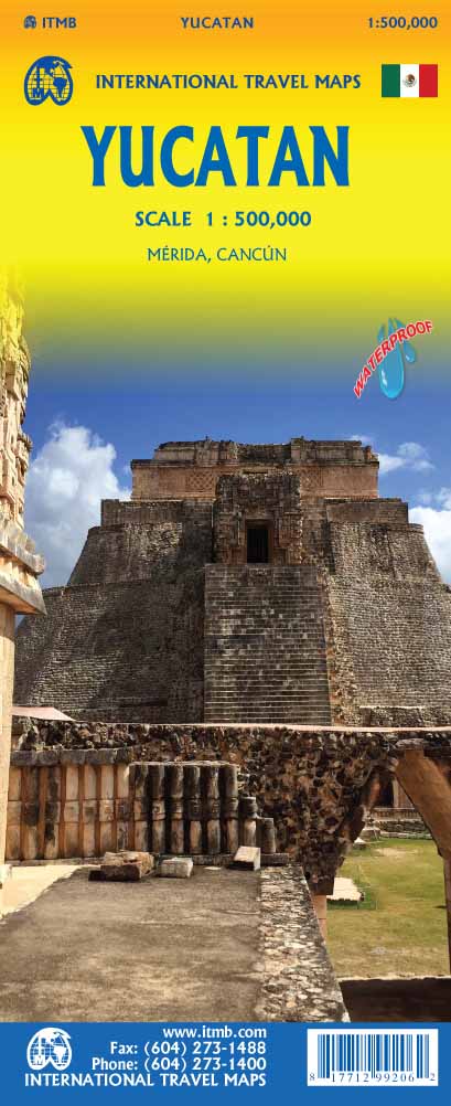 Wegenkaart – landkaart Mexico Yucatan Peninsula | ITMB