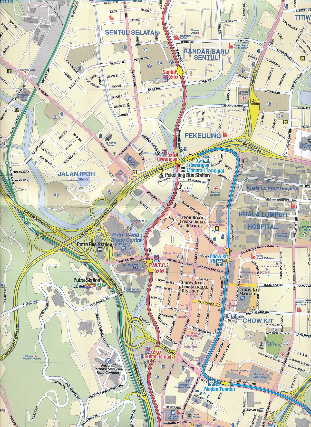 Wegenkaart landkaart Kuala Lumpur ITMB 9781553416616 
