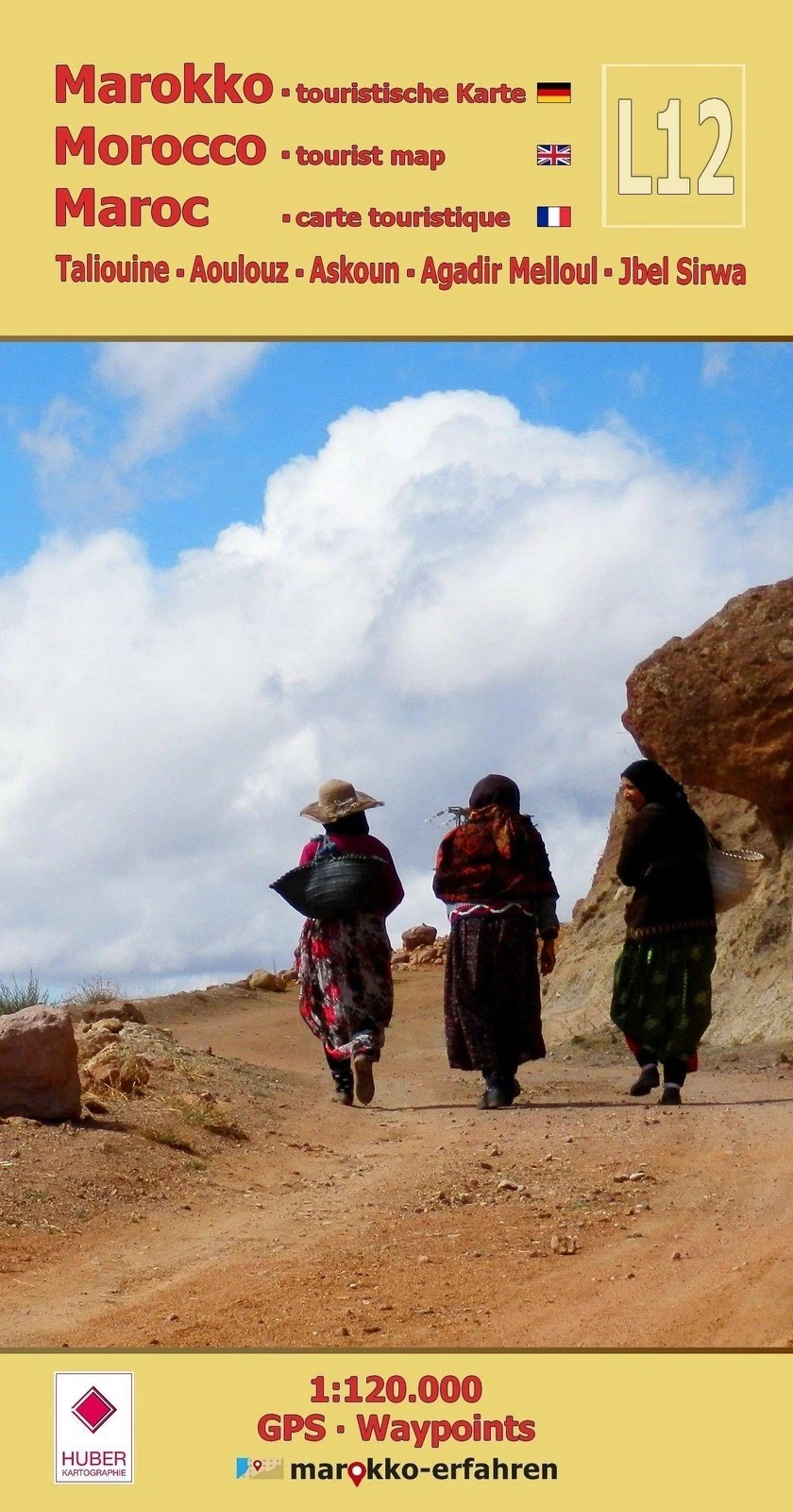 Wegenkaart - landkaart L12 Taliouine - Aoulouz - Askoun - Agadir Mello