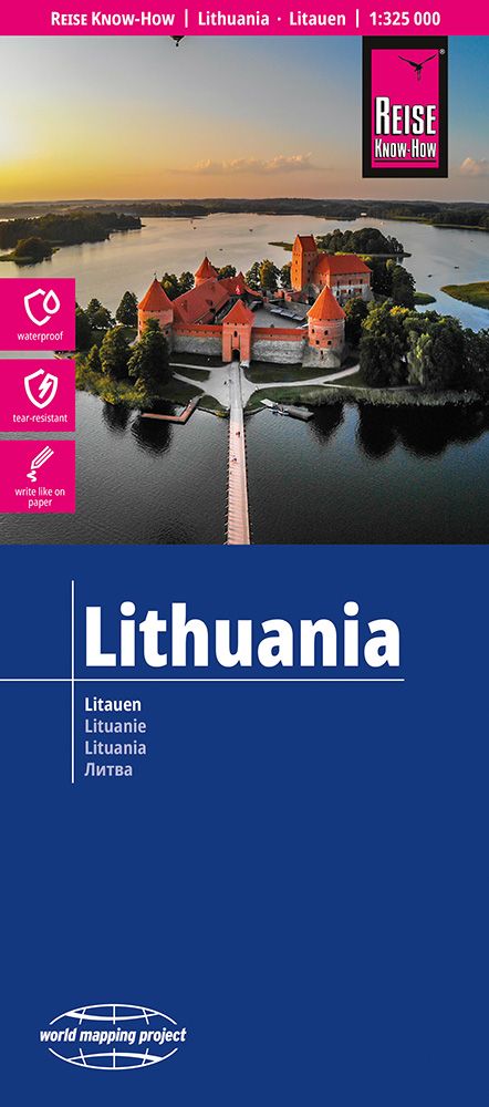 Wegenkaart – landkaart Litouwen & Kaliningrad | Reise Know How