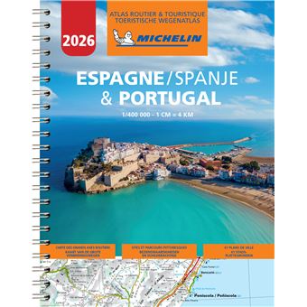 Wegenatlas Spanje & Portugal | A4-Formaat | Ringband | Michelin