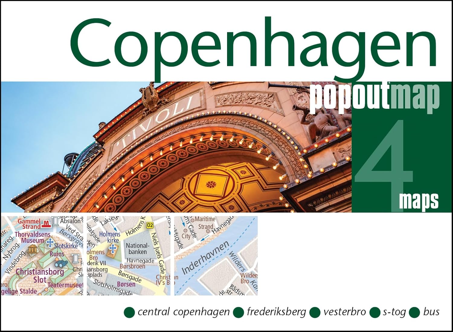Stadsplattegrond Popout Map Copenhagen | Compass Maps