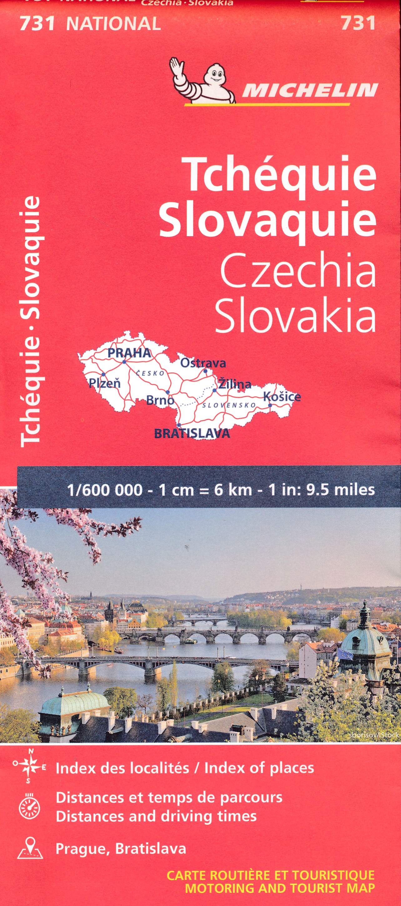 Online bestellen: Wegenkaart - landkaart 731 Tsjechië en Slowakije | Michelin