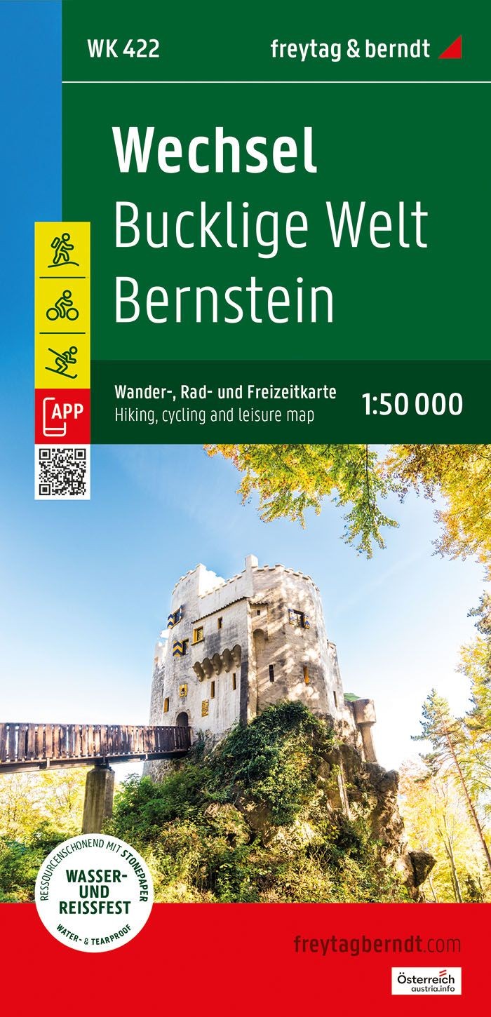 Fietskaart - Wandelkaart 422 Wechsel - Bucklige Welt - Bernstein | Fre
