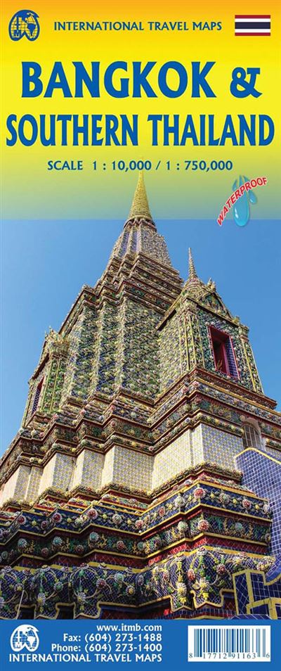 Wegenkaart – landkaart Bangkok / Thailand Zuid | ITMB