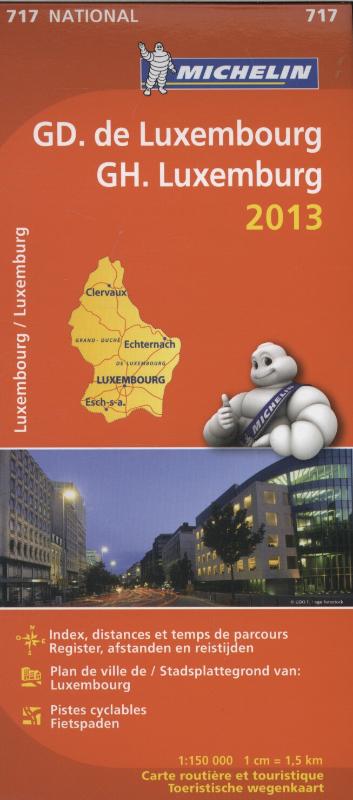 Wegenkaart - landkaart Michelin 717 Luxemburg 2013 | Michelin |