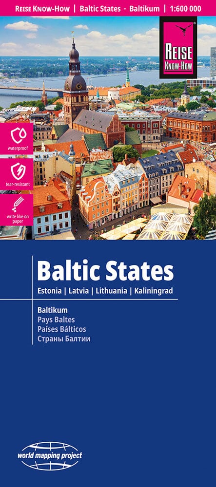 Wegenkaart - landkaart Baltische Staten | Reise Know How