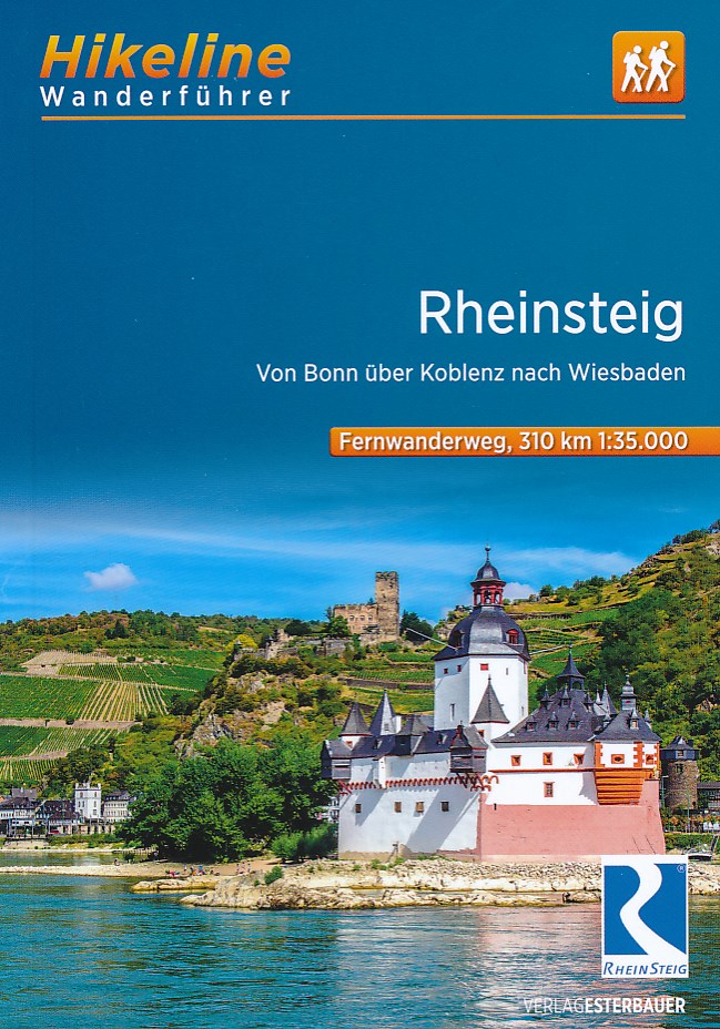 Online bestellen: Wandelgids Hikeline Rheinsteig | Esterbauer