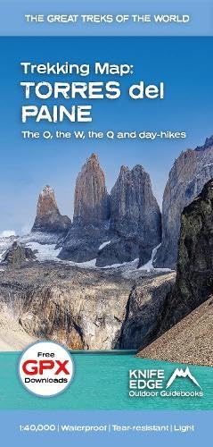 Wandelkaart The Great Treks of the Alps Patagonia's Torres del Paine