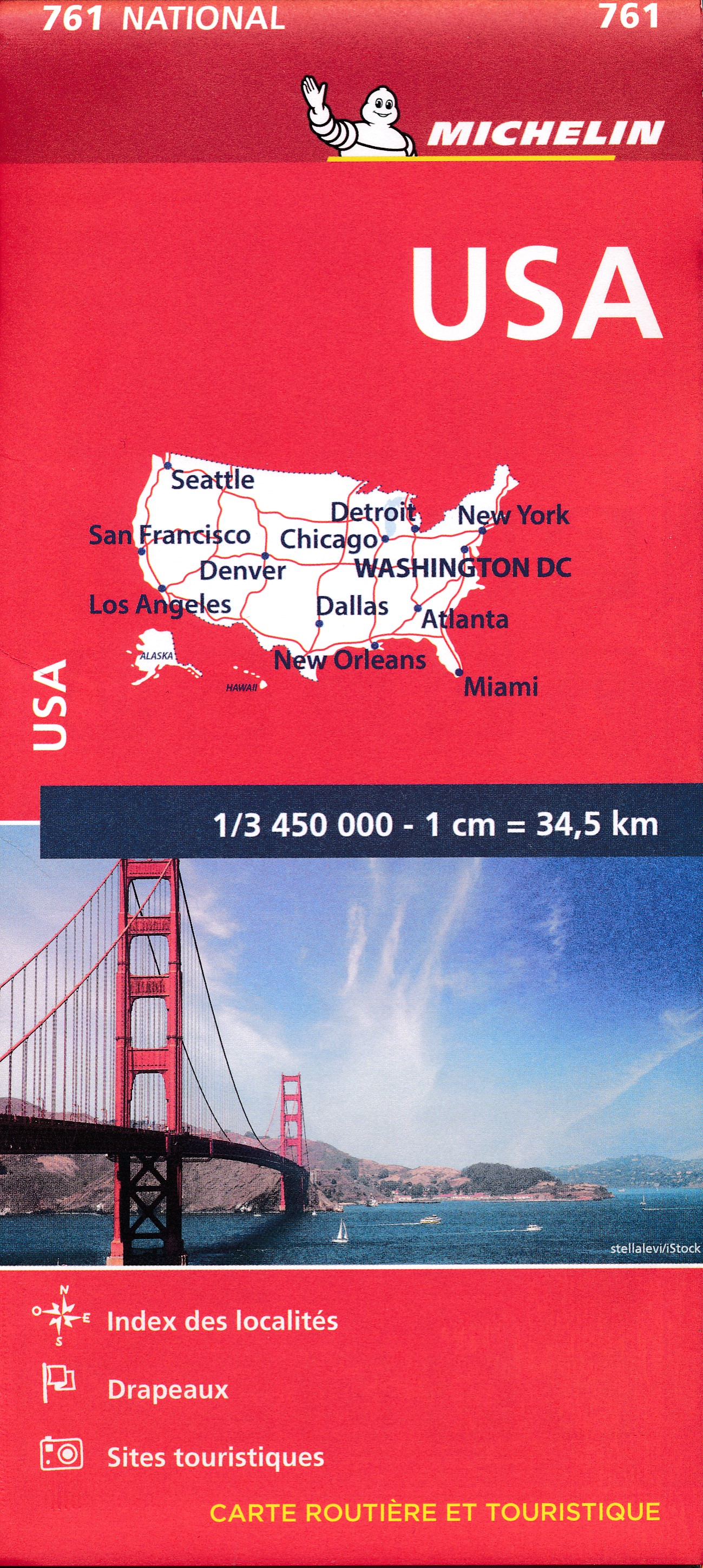 Online bestellen: Wegenkaart - landkaart 761 USA - Verenigde Staten | Michelin