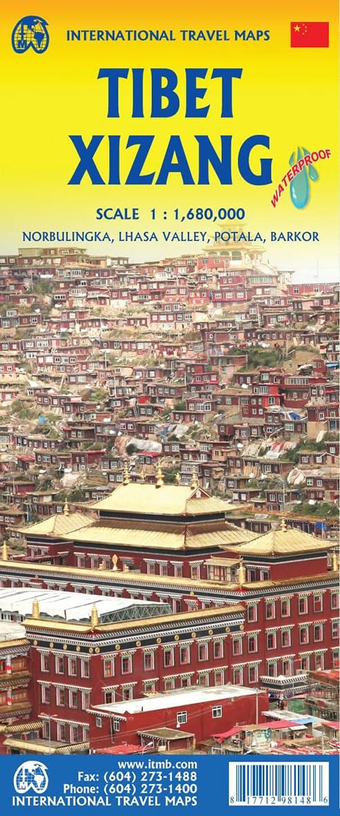 Wegenkaart – landkaart Tibet – Xizang | ITMB
